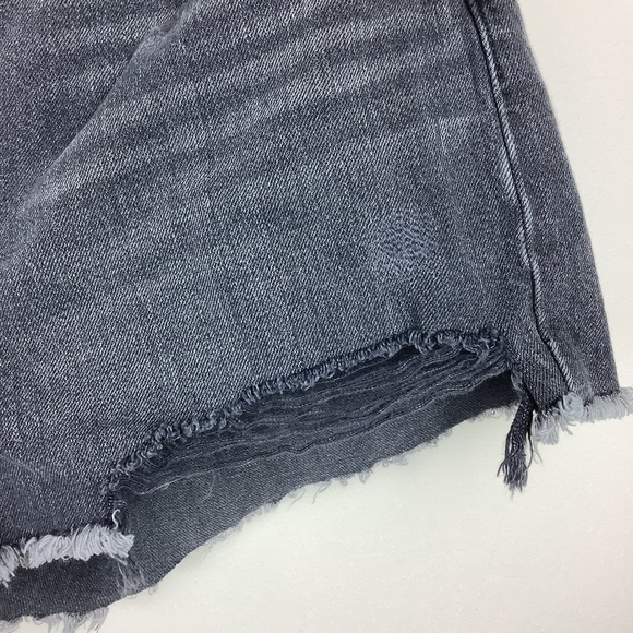 LEVI’S 501 DISTRESSED GRAY JEANS SHORTS - Picture 8 of 11